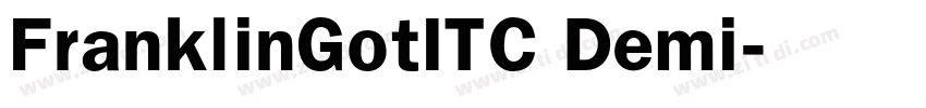 FranklinGotITC Demi字体转换
